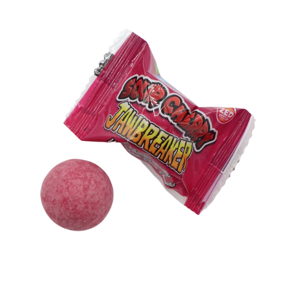 Zed Candy Sour Cherry Jawbreaker Bag 8.26g (one provided)
